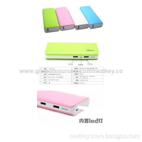 Dual-USB Port Mobile Power Banks with 1 Year Warranty and LED Indicators